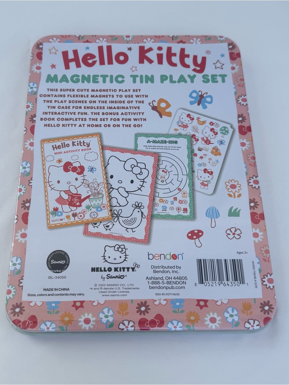 💖✨ NWT Hello Kitty Magnetic Tin Play Scene Kit – Travel Imaginative Play Set! ✨💖 - Picture 8 of 9